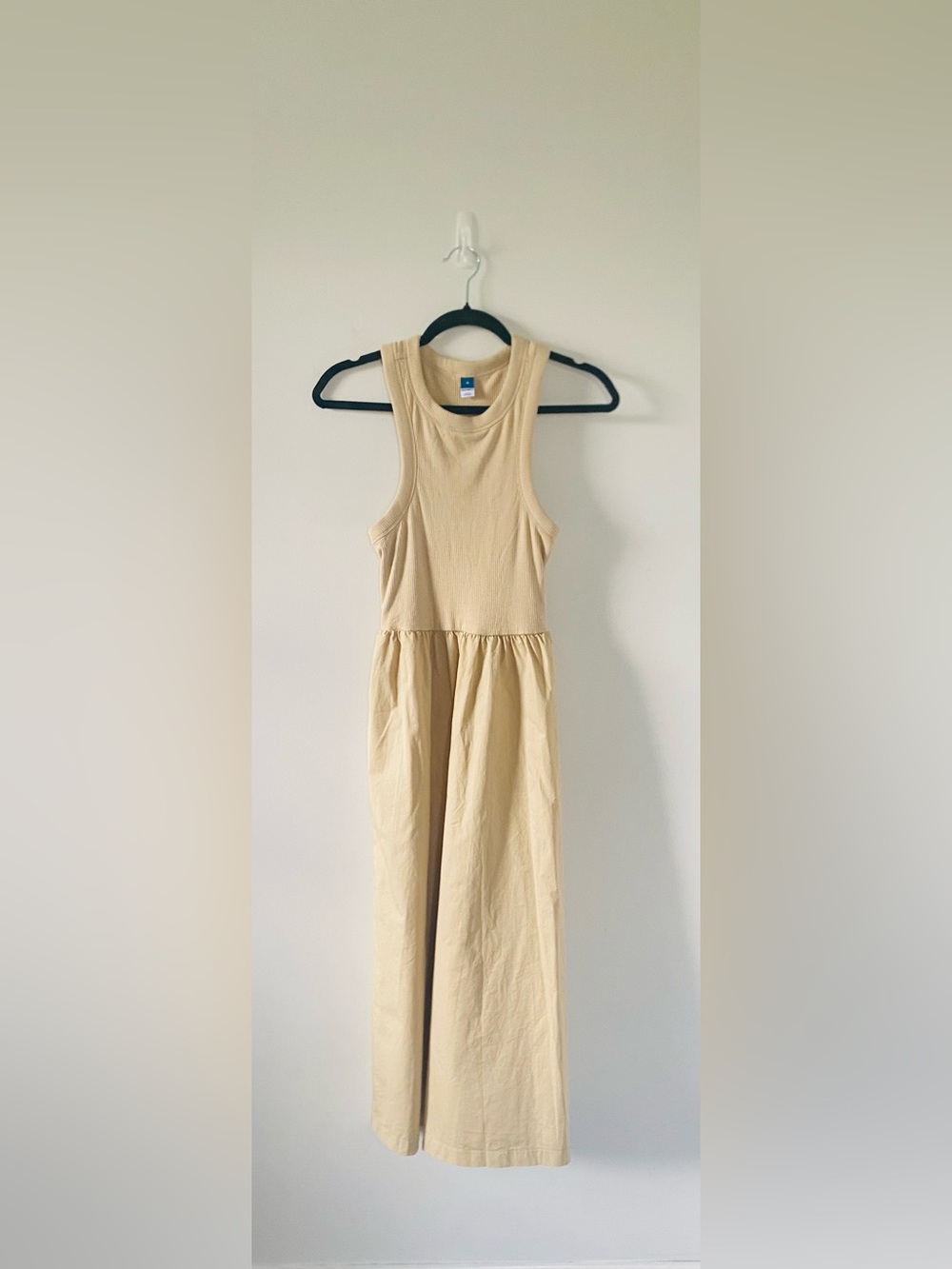 Women’s Sleeveless Casual Tan Maxi Dress, Minimalist, Feminine, Neutral, Summer